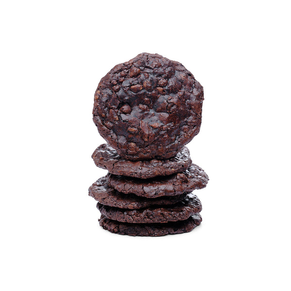 Double Chocolate Almond Fudge Cookies